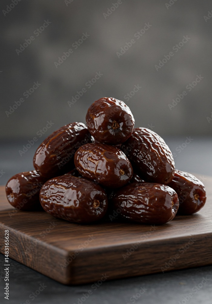 Obraz premium 艶やか光る黒糖蜜棗 上品な甘味