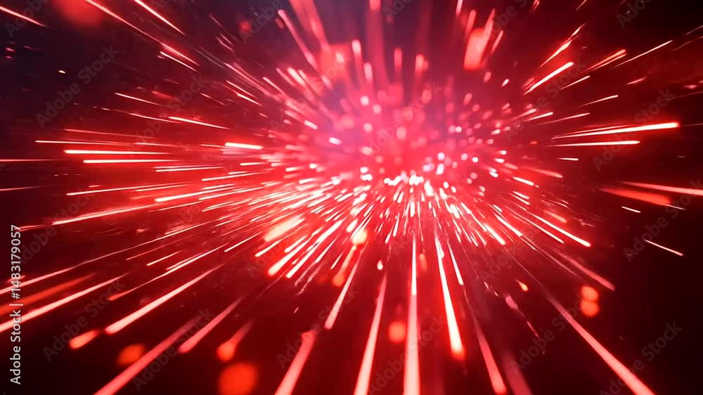 Abstract digital art with red and white streaks. Abstract digital art with red and white streaks.