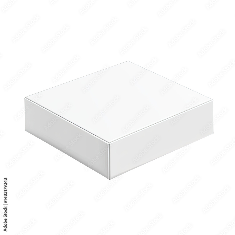 Naklejka premium Blank white square box