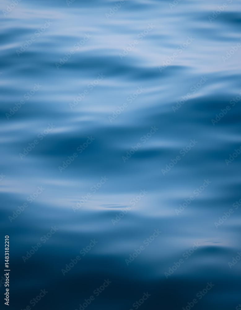 Naklejka premium Serene and tranquil ocean surface with a minimalist aesthetic, cinematic. with white shades