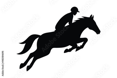 Racehorse Silhouette  Vector bundle  illustration, Racehorse Silhouette 