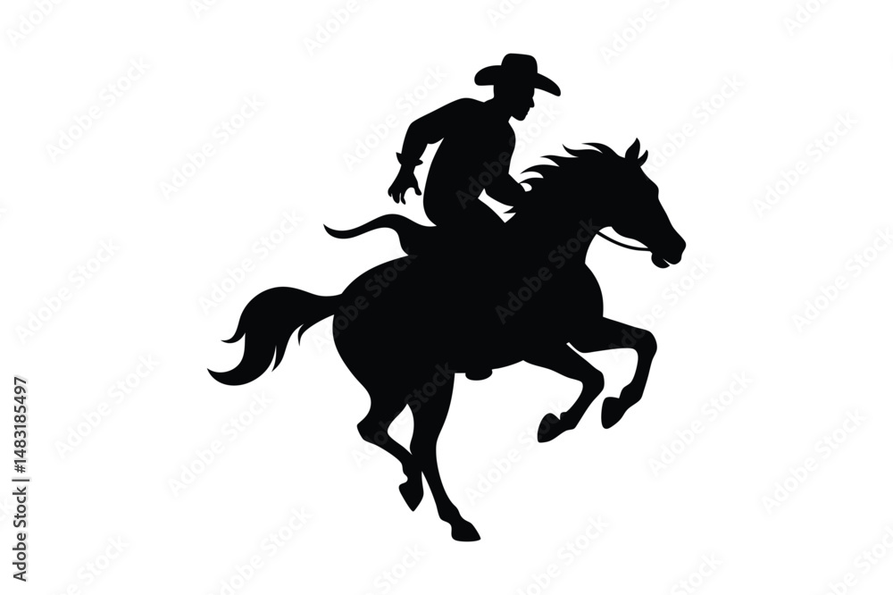 Fototapeta premium Racehorse Silhouette Vector bundle illustration, Racehorse Silhouette 