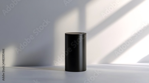 Wallpaper Mural Standing Dustbin with Swinging Lid Mockup | Matte Texture Trash Can Design Torontodigital.ca