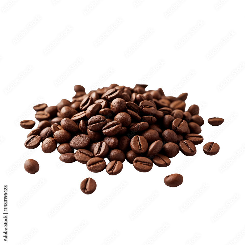 Naklejka premium A pile of coffee beans