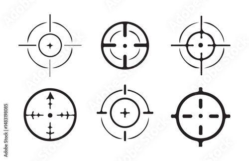 Set of success target icons. Goal.Set of goals. Target icon. Target, call, goal icon. Vector Illustration eps 10