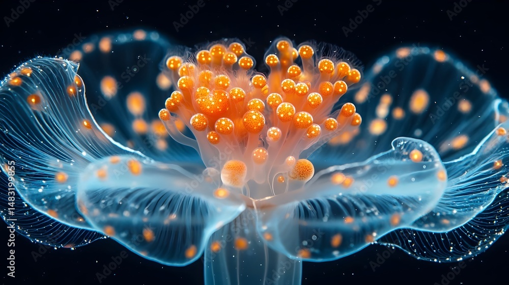 Obraz premium Extreme macro shot of jellyfish