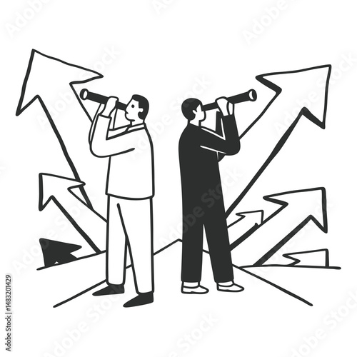 concept-of-searching-for-opportunities-decisions-n.eps