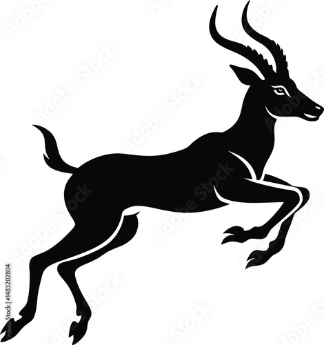Gazelle Silhouette Mid Leap