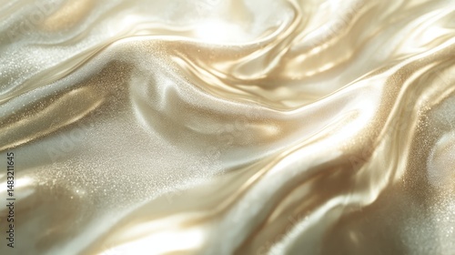 Wallpaper Mural Luxurious gold fabric draped in elegant folds. Torontodigital.ca