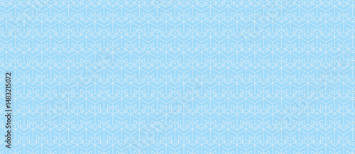 Serene light blue seamless pattern featuring a delicate, repeating geometric design. Ideal for backgrounds, textile prints, or website designs, evoking feelings of calmness and wintery freshness.