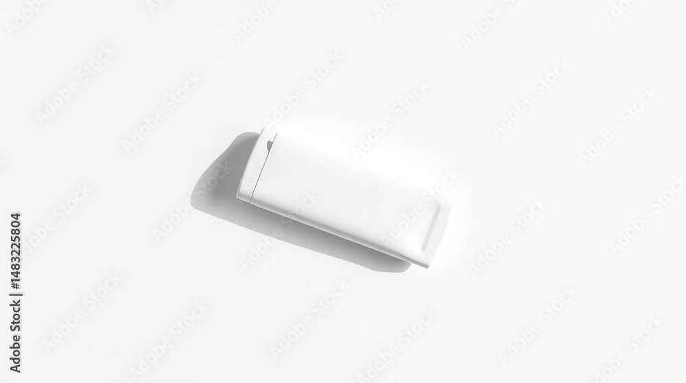 Fototapeta premium White Creamer Tube Mockup.