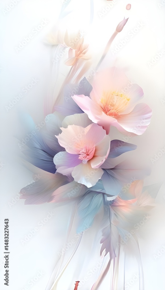 Obraz premium pink lily flower