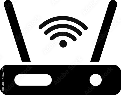 router icon. Internet broadband technology. Network Equipment icons. Wireless network connection. net signal sign