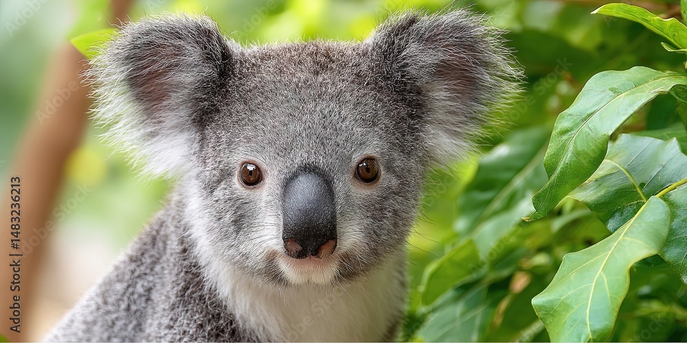 Naklejka premium wildlife photo of koala in natural habitat