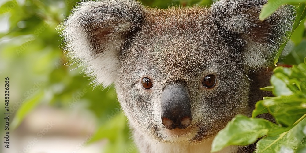 Naklejka premium wildlife photo of koala in natural habitat