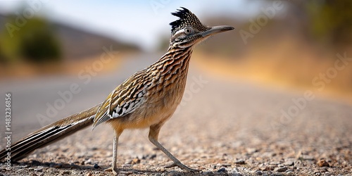 wildlife photo of roadrunner in the southwest arizona desert