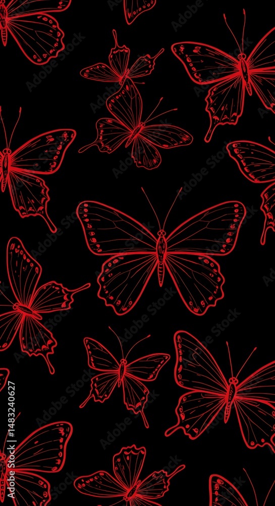 Fototapeta premium Crimson Flutter