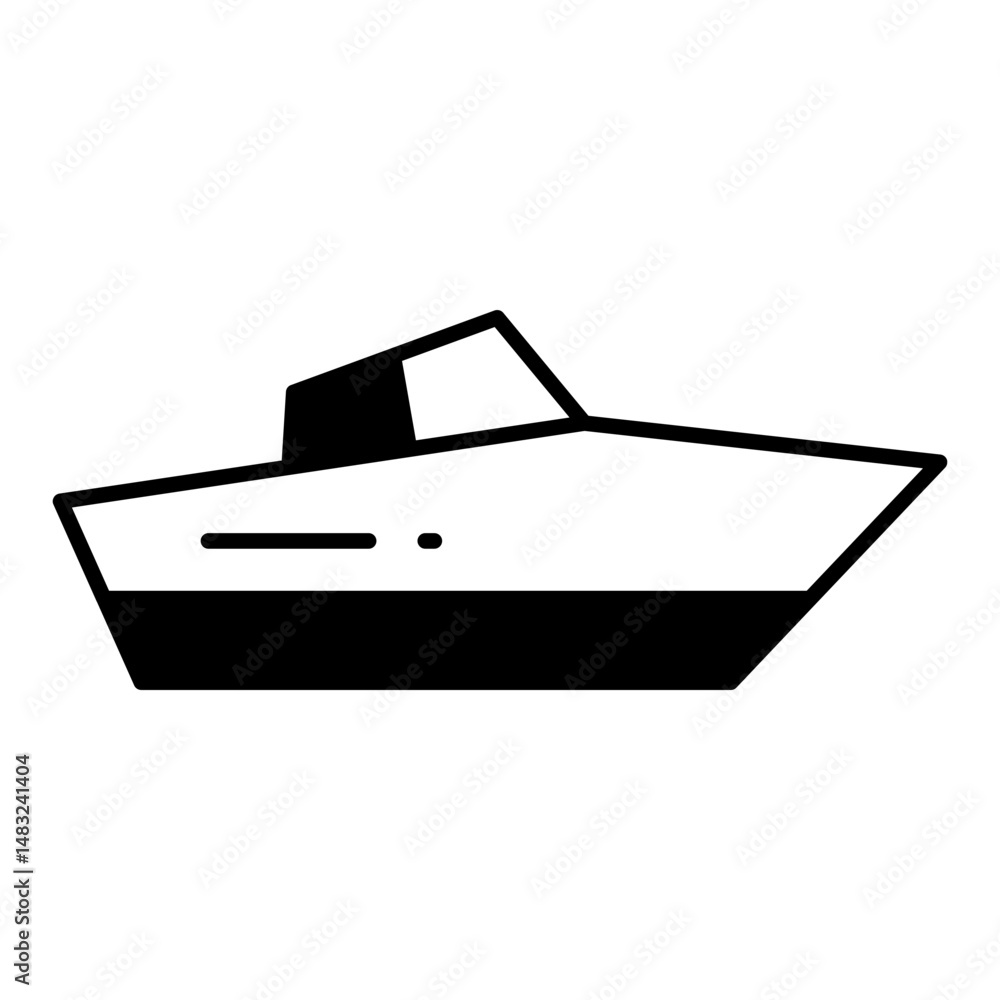 Speedboat dualtone icon Speedboat dualtone icon