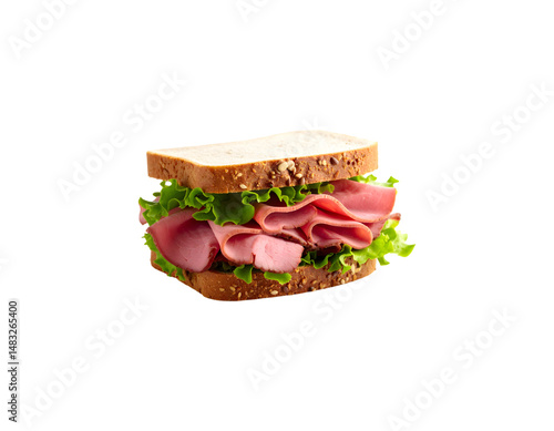 Quesadilla fast food with Roasted Beef and Lettuce