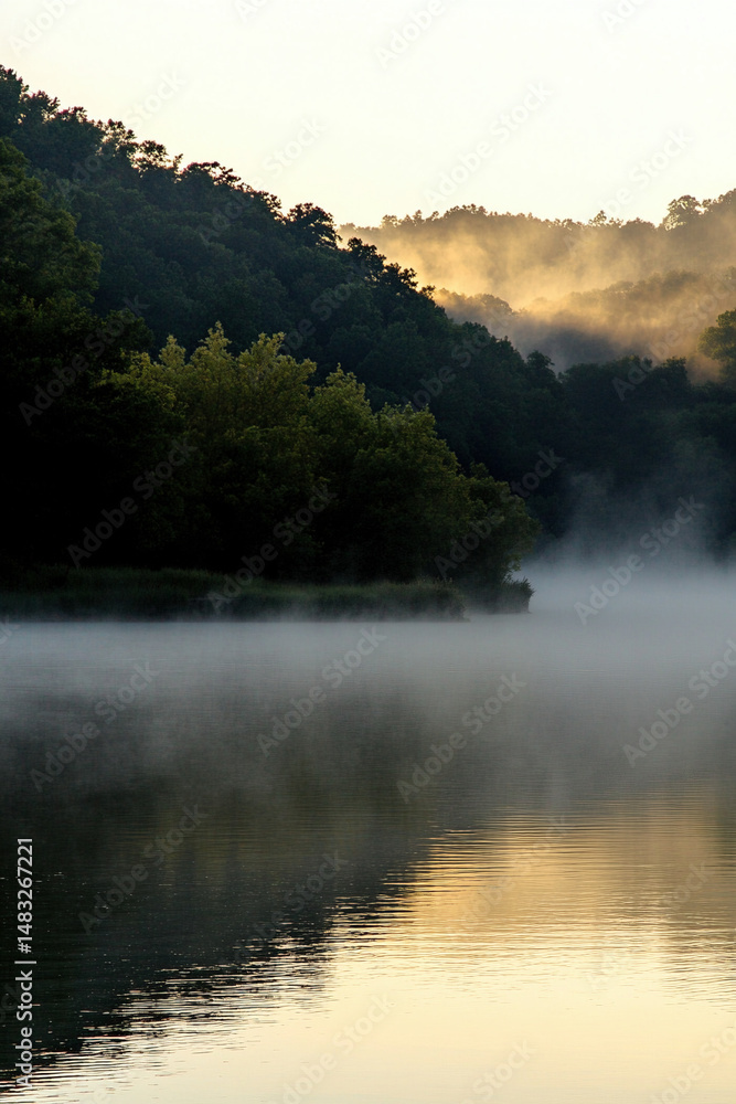 Fototapeta premium morning on the river