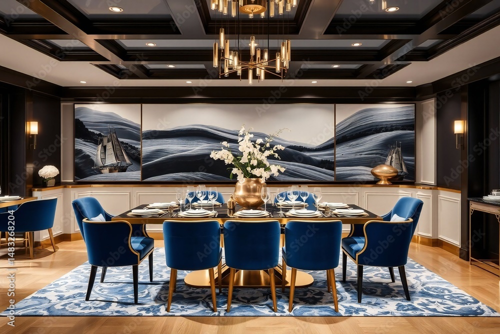 Fototapeta premium interior of a luxury Dining Room