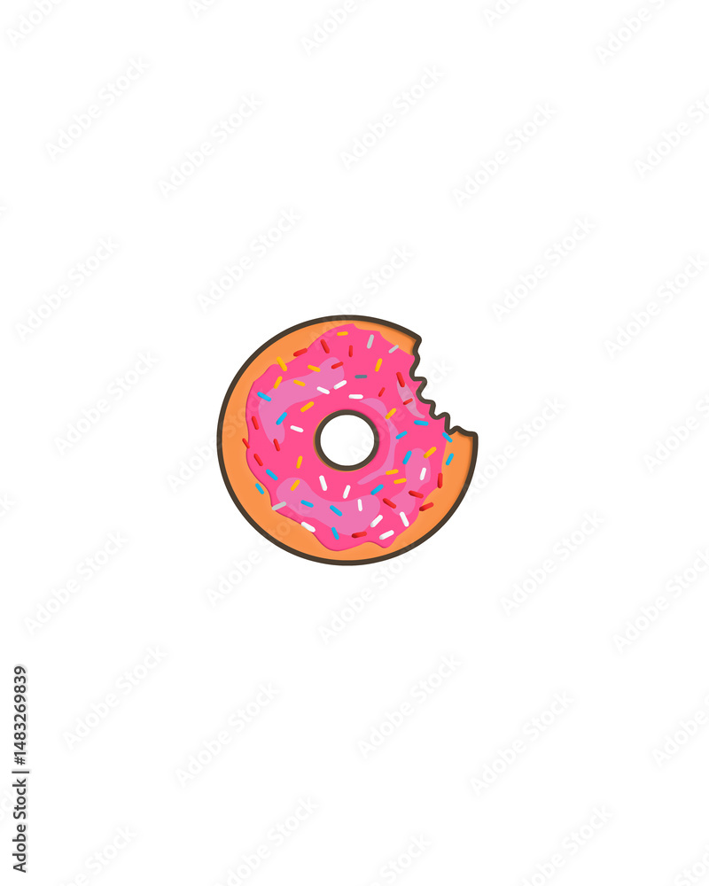 Obraz premium donut vector