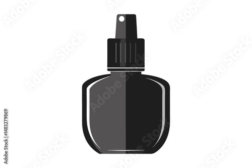 Nail polish bottle isolated on white background