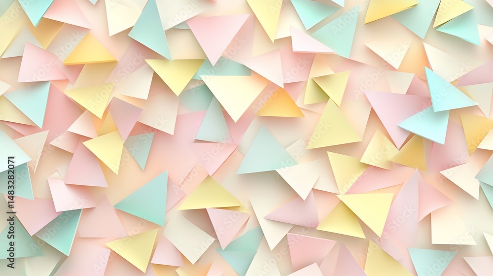 Obraz premium Pastel triangles pattern