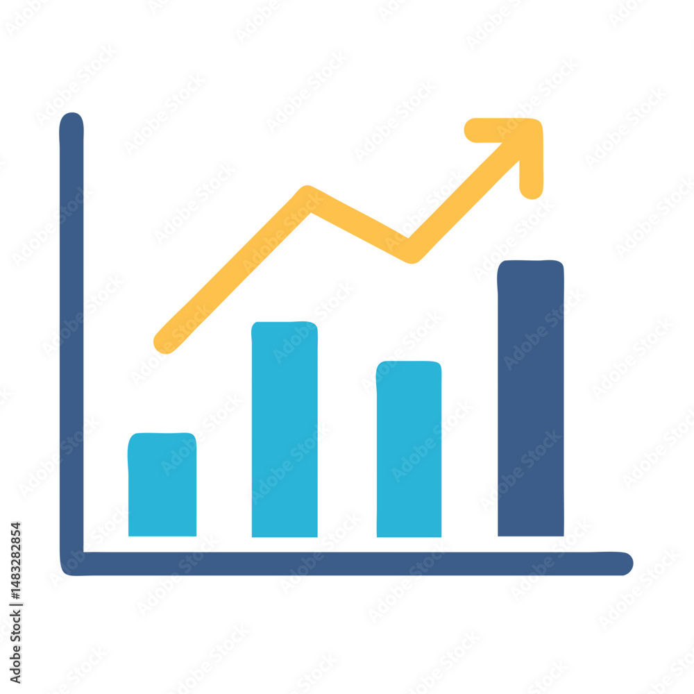 Bar Chart Analytics Growth Icon Representing Business Data and Performance Metrics Bar Chart Analytics Growth Icon Representing Business Data and Performance Metrics