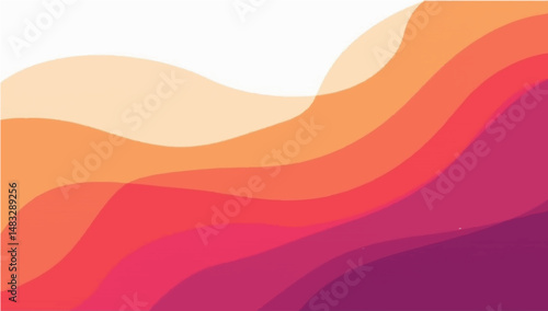 Abstract Colorful Wavy Background with Soft Silk Texture