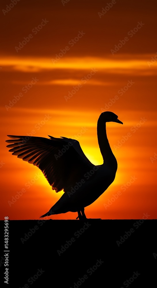 Naklejka premium Ember Wings AI Generated