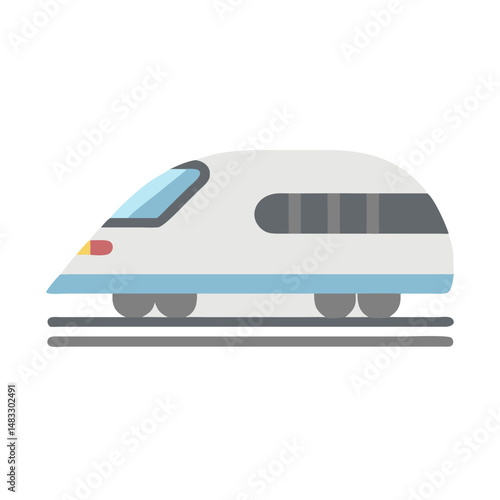 High-Speed Train Symbol Representing Fast Railway Transportation