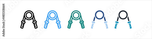 Strengthening Icon In Different Style Vector
