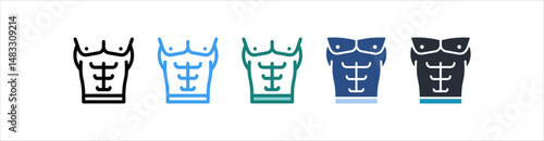 Abs Icon In Different Style Vector