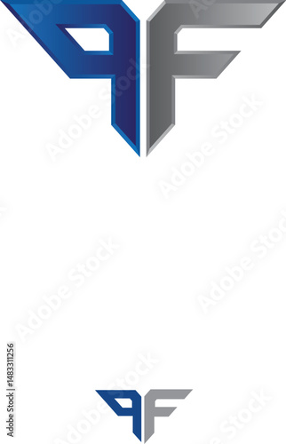 Symbol of the PF letter vector for logo identity Free Download Symbol of the PF letter vector for logo identity - GFXLoad