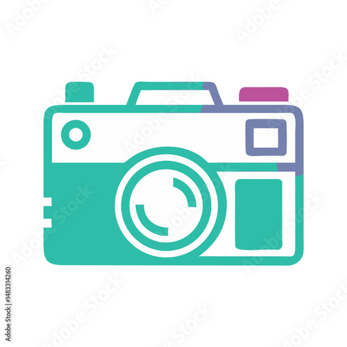 Travel Camera Icon Representing Vacation Photography and Journey Memories
