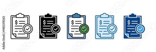 Standard Icon Set Multiple Style Collection