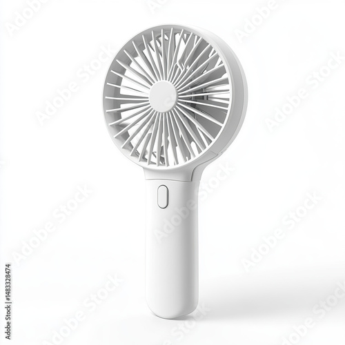 fan, handheld fan, portable fan, mini fan on white background