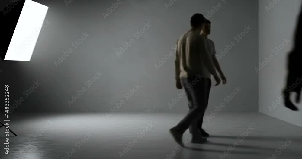Empty Studio Space with Lighting Setup for Photo or Video Shoot Empty Studio Space with Lighting Setup for Photo or Video Shoot