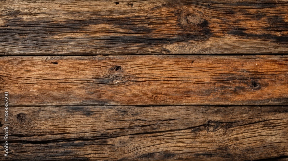 Naklejka premium Rustic wooden planks background (1)