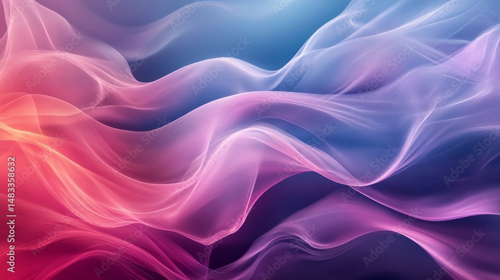 Fototapeta premium Abstract flowing vibrant colors in a dynamic design.