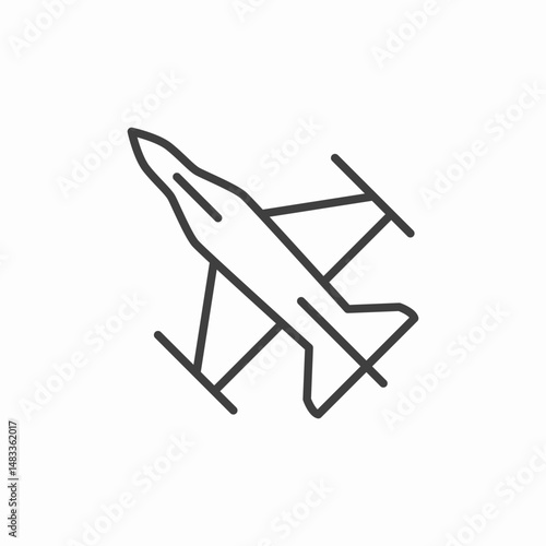 airplane travel flight icon sign vector