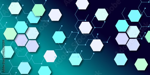 abstract blue technology communication concept vector background. Vector design circuit board. Illustration Abstract modern futuristic, engineering, science, technology background. Hi tech digital con