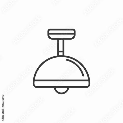 ceiling light fixture icon sign vector