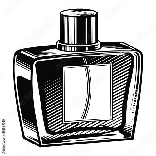A perfume bottle for men on white background