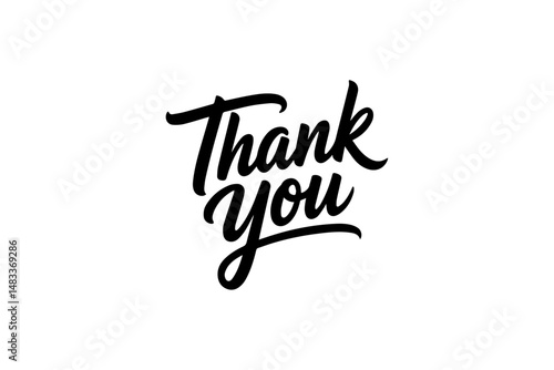 Thank you typography