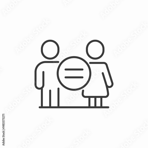 gender equality icon icon sign vector