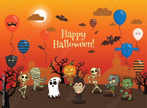 halloween party background