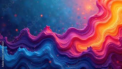 Abstract background with swirling, vibrant colors and textures Ideal for design projects needing a dynamic, artistic feel , oil, watercolor