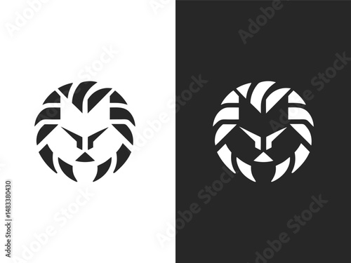 Geometric Animal Head Logo for Sports Teams – Modern Mascot, Wildcat Head Icon for Teams, Esports Animal Mascot Design, sport icon, new